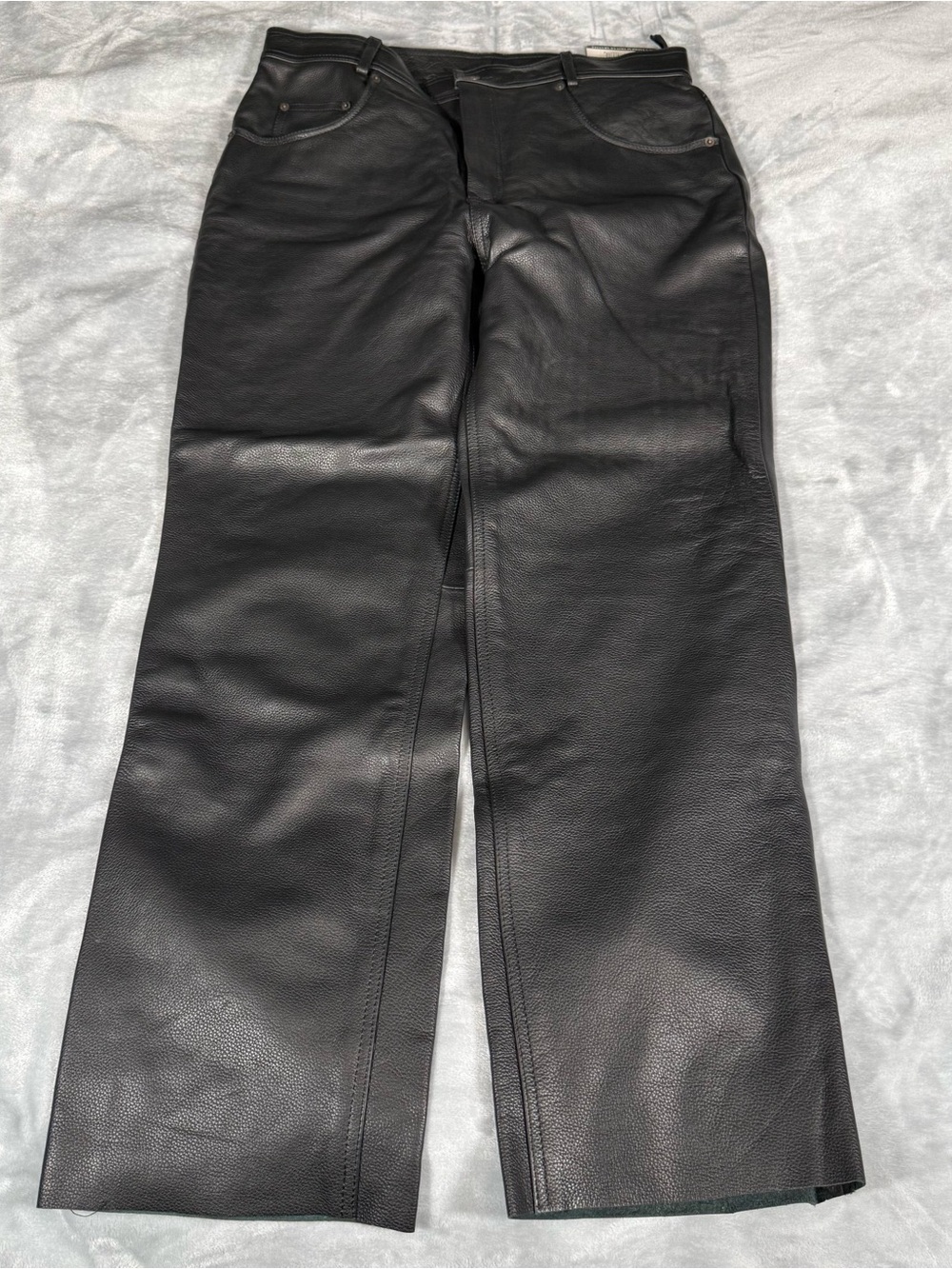 Xelement Motorcycle Pants Mens 34x32 Straight Fit Biker Raw Hem Black NEW